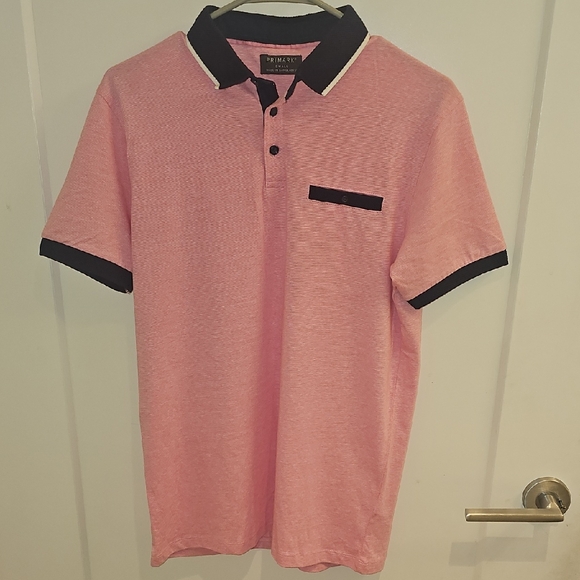 Primark Pink Polo with Black Details - Picture 1 of 5